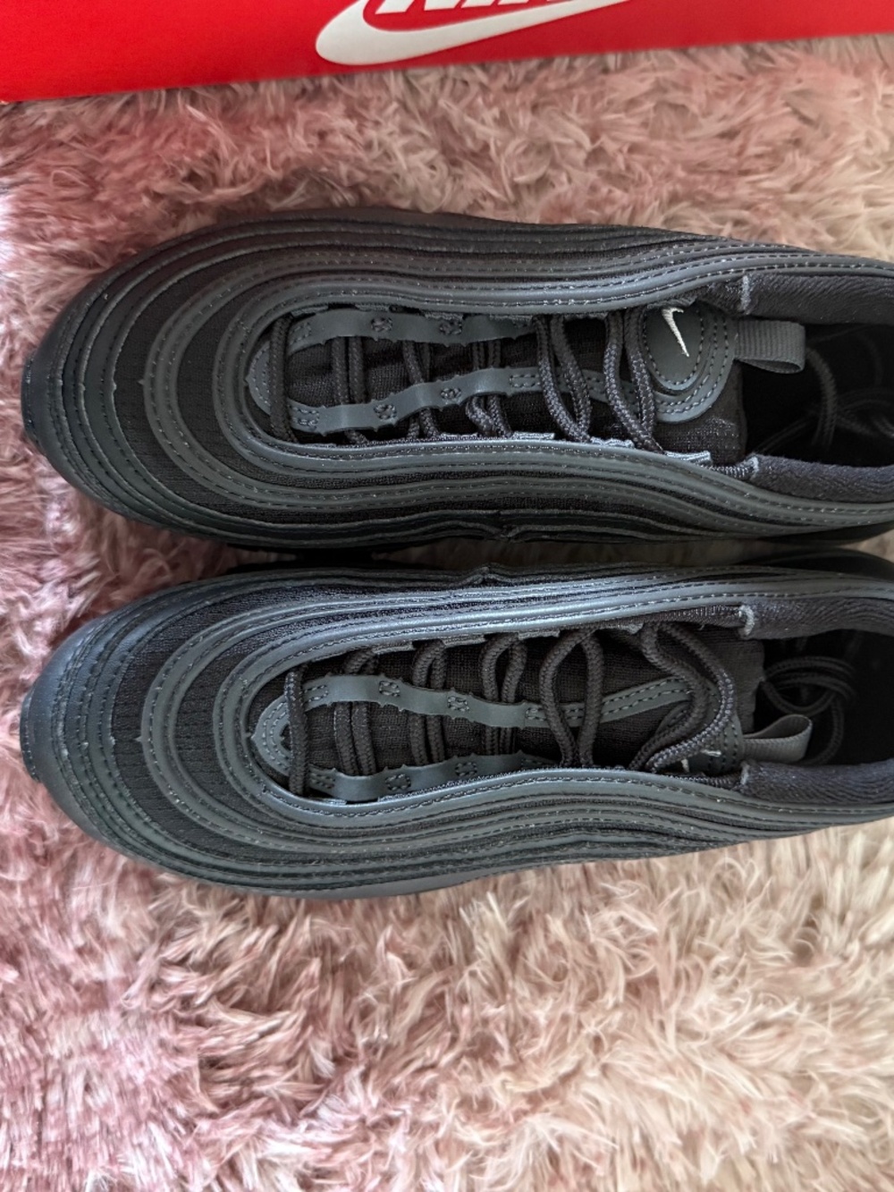 Nike Air Max 97 Triple Black Sneakers 7w/5.5y